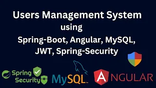 Spring-Boot User Management System Using Spring-Security Angular Login JWT Auth