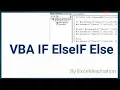 VBA if else statement with multiple conditions - Excel VBA