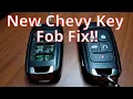 2012 New Chevy Cruz Key Fob Fix