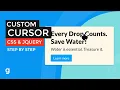 Create a Custom Cursor with CSS and jQuery EASY
