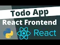 Build a Todo App Django Rest Framework React Beginners Tutorial Part 2 Build the React Frontend