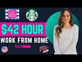 Starbucks Bath Body Works Remote Work From Home Jobs 42 Hour With No Degree Needed USA Only