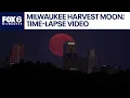 Time-lapse of harvest moon as seen over Milwaukee FOX6 News Milwaukee