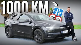 1000 KM EN TESLA MODEL Y LR 2025 SUR AUTOROUTE : Autonomie, Coût, Temps De Recharge (J'AI HALLUCINÉ)