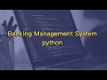 Banking Management System using Python