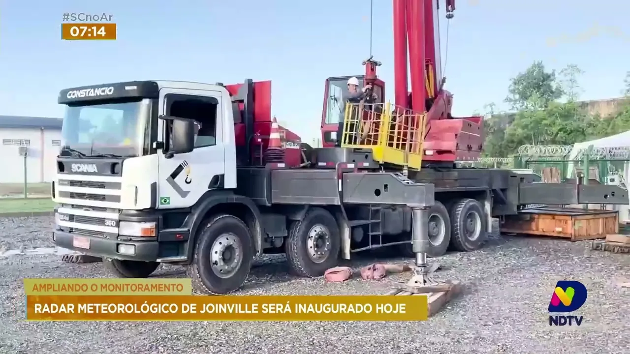 Radar meteorológico de Joinville é inaugurado na tarde desta segunda-feira