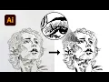 Hidden Image Trace Settings for Detailed Art in Illustrator