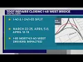 TDOT repairs closing I-40 West bridge
