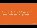 3 Mastering Delphi - 10 Exception Handling Debugging and OOP Thinking as a Programmer