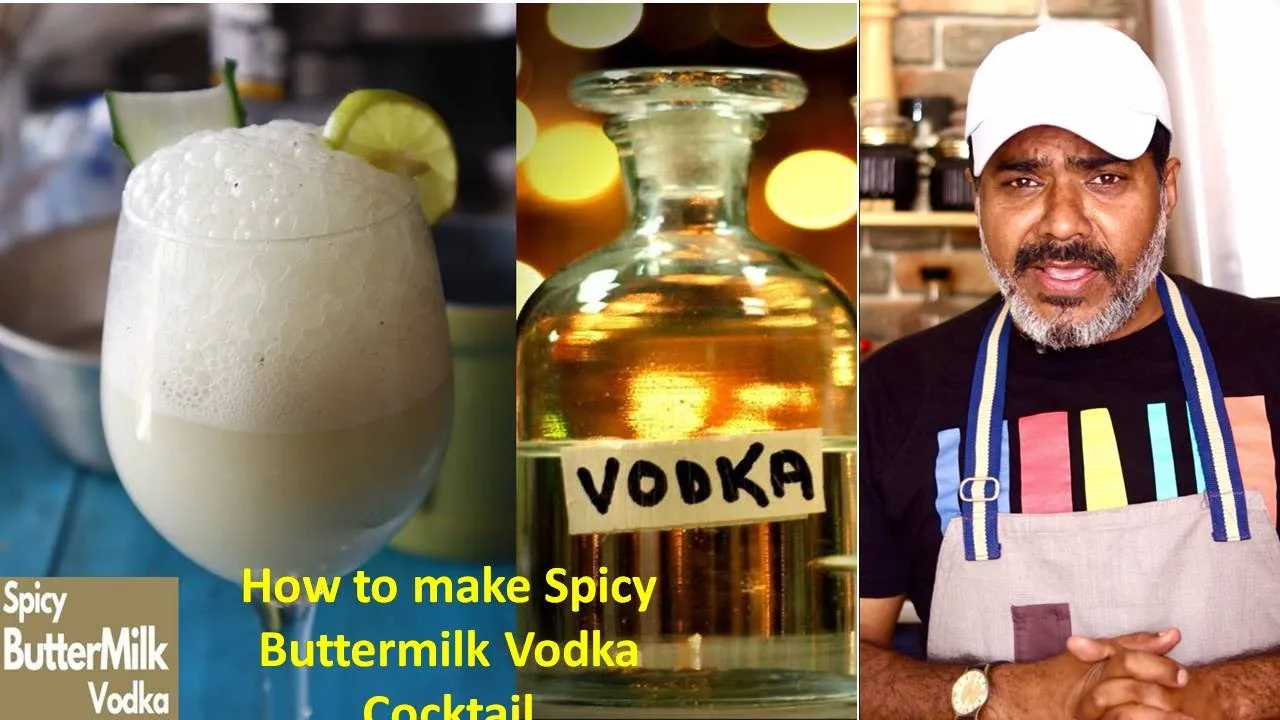 How to make Spicy Buttermilk Vodka Cocktail  Vodka Butter Milk/Buttermilk Aur vodka