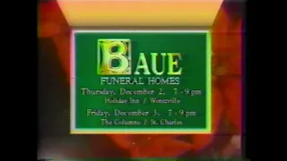 Baue Funeral Homes St Charles MO Wentzville MO 1993 TV Commercial Christmas is a Time to Remember