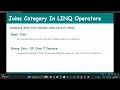 Part 01 LINQ Join Operators Join GroupJoin Inner Join Left Join Cross Join