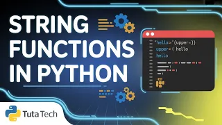String Handling Functions in Python Python String Methods Explained with Example Python Tutorial