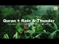 Quran with rain & thunder sounds!! Mesmerizing Quran feel nature | Surah Yunus | Sheikh Moaaz Yasir