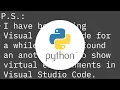 How can I set up a virtual environment for Python in Visual Studio Code