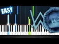 Download Lagu Alan Walker - The Spectre - EASY Piano Tutorial by PlutaX