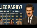 Download Lagu Jeopardy! - February 10, 1986 | Classic '80s Game Show
