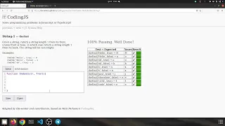 String 1 theEnd Javascript solution