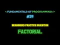 Factorial Practice Question