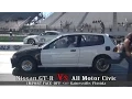 Nissan GT-R vs Honda Civic All Motor at IMPORT FACE-OFF Gainesville FL