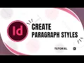 how to create paragraph styles in indesign