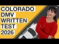 Colorado DMV Written Test 2026 60 Questions with Explained Answers