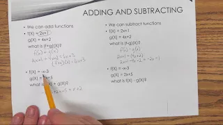 Function Notation and Operations