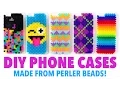 DIY Phone Cases made from Perler Beads Perler Bead Ideas