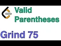 LeetCode 20 - Valid Parentheses Solution