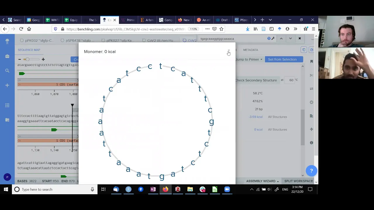 Primer design using Benchling and primer3 for qPCR