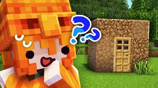 Oxy builds her HOUSE?  | Minecraft Survival Pt.6