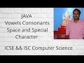 Java Program to Count the Number of Vowels Consonants Space and Special Character in a String