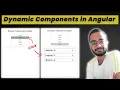 How to Create Dynamic Components in Angular Load Components Dynamically 2022