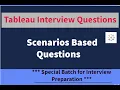 Tableau Scenario based interview questions with solution Tableau interview