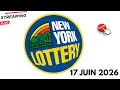 LIVE New York Lottery Midday Results 17 JUIN 2026 Win 4 Take 5 Numbers NY Lottery En Direc
