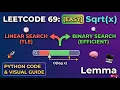 LeetCode 69 Sqrt x Master the Binary Search Pattern