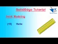 How Helix use in SolidEdge ST9 Spring make in SolidEdge SolidEdge Features