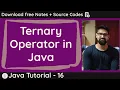 Ternary Operator with real time examples in Java