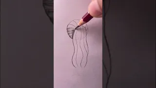 How to draw ponytail