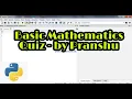 Basic Mathematic Quiz Creation Using Python