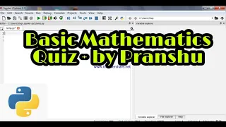 Basic Mathematic Quiz Creation Using Python
