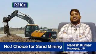 Hyundai R210E Excavator Customer Testimonial I Best for Sand Mining & Rental Applications