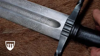 Forging the Munich executioners sword, part 4, leatherwork and patina.