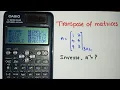 transpose of a matrices Must watch before going to exam Calculator Tricks