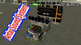 Download Mod Truck Canter angkut Sound System di jalan sempit | Mod BussID MP3