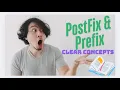 PostFix Prefix In C with Example Increment and Decrement Operators BCA Bsc and Cs ProgramsWhy