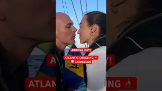 We crossed the Atlantic! ⛵️Arrival day in the Caribbean. #sailing #atlanticcrossing