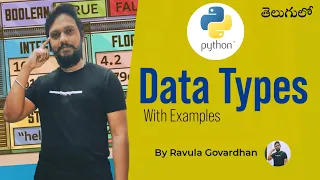 Python in Telugu Data types in Python with examples