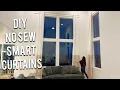 DIY IKEA CURTAIN HACK - NO SEW SMART EXTRA LONG CURTAINS TURNED