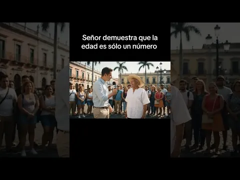 Este señor nos enseña que la edad es solamente un número 😧